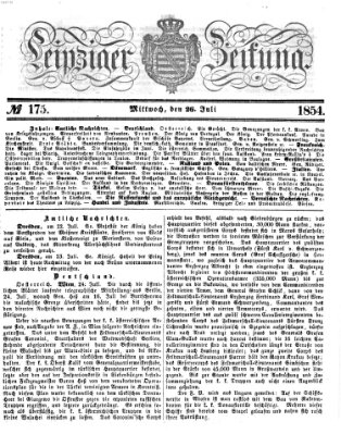 Leipziger Zeitung Mittwoch 26. Juli 1854