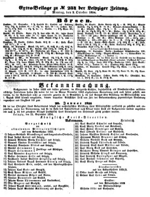 Leipziger Zeitung Montag 2. Oktober 1854