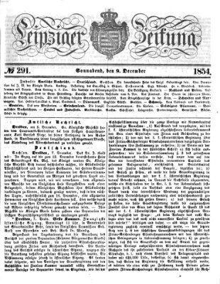 Leipziger Zeitung Samstag 9. Dezember 1854