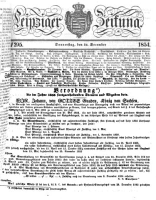 Leipziger Zeitung Donnerstag 14. Dezember 1854