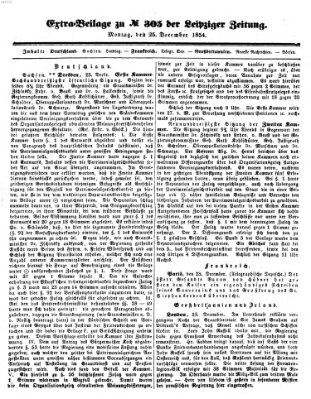 Leipziger Zeitung Montag 25. Dezember 1854