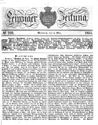 Leipziger Zeitung Mittwoch 2. Mai 1855