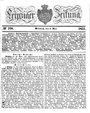 Leipziger Zeitung Mittwoch 9. Mai 1855