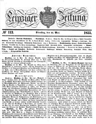 Leipziger Zeitung Dienstag 15. Mai 1855