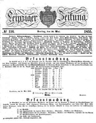 Leipziger Zeitung Freitag 18. Mai 1855