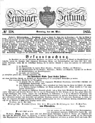 Leipziger Zeitung Sonntag 20. Mai 1855