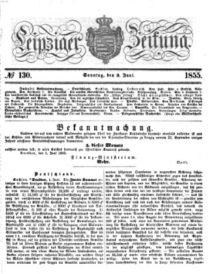 Leipziger Zeitung Sonntag 3. Juni 1855