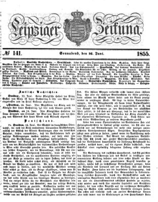 Leipziger Zeitung Samstag 16. Juni 1855