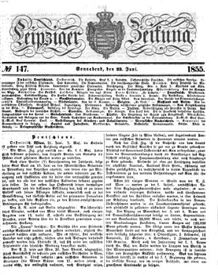 Leipziger Zeitung Samstag 23. Juni 1855