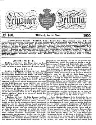 Leipziger Zeitung Mittwoch 27. Juni 1855