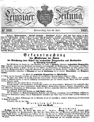 Leipziger Zeitung Donnerstag 19. Juli 1855