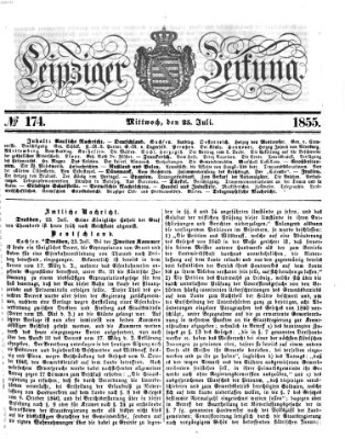 Leipziger Zeitung Mittwoch 25. Juli 1855