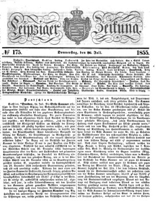 Leipziger Zeitung Thursday 26. July 1855