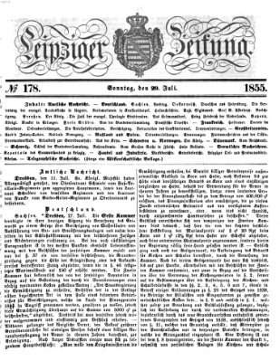 Leipziger Zeitung Sonntag 29. Juli 1855