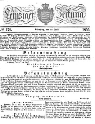 Leipziger Zeitung Dienstag 31. Juli 1855