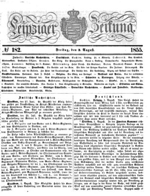 Leipziger Zeitung Freitag 3. August 1855