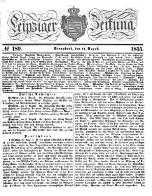 Leipziger Zeitung Samstag 11. August 1855