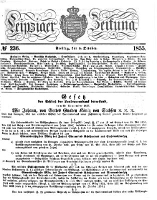 Leipziger Zeitung Freitag 5. Oktober 1855
