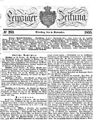 Leipziger Zeitung Dienstag 6. November 1855