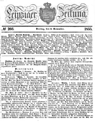 Leipziger Zeitung Freitag 9. November 1855