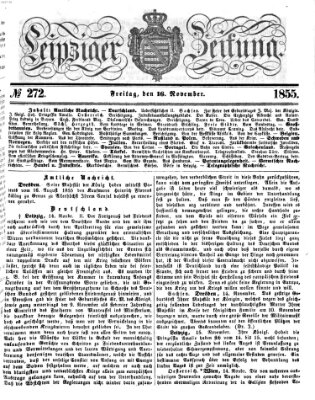 Leipziger Zeitung Freitag 16. November 1855