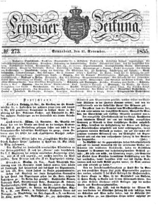 Leipziger Zeitung Samstag 17. November 1855