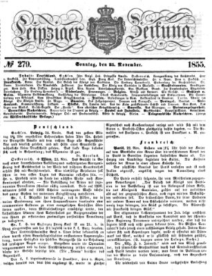 Leipziger Zeitung Sonntag 25. November 1855