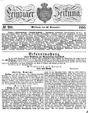 Leipziger Zeitung Mittwoch 28. November 1855