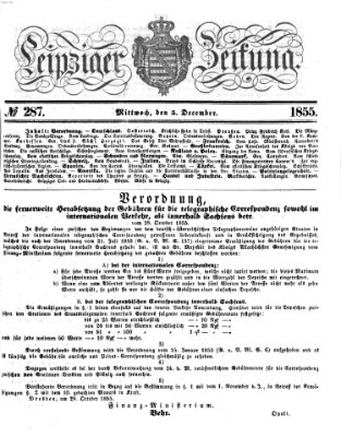 Leipziger Zeitung Mittwoch 5. Dezember 1855