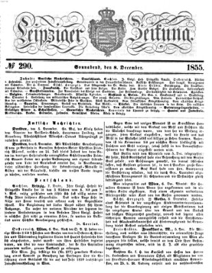 Leipziger Zeitung Samstag 8. Dezember 1855