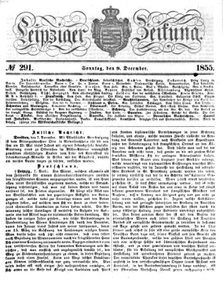 Leipziger Zeitung Sonntag 9. Dezember 1855