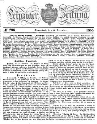 Leipziger Zeitung Samstag 15. Dezember 1855