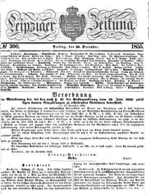 Leipziger Zeitung Freitag 28. Dezember 1855