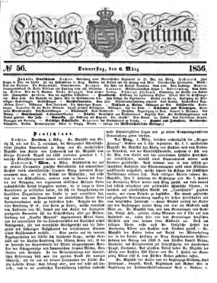 Leipziger Zeitung Donnerstag 6. März 1856