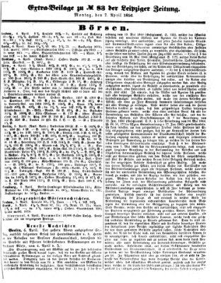 Leipziger Zeitung Montag 7. April 1856