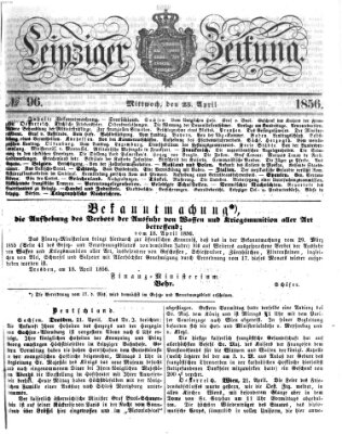 Leipziger Zeitung Mittwoch 23. April 1856