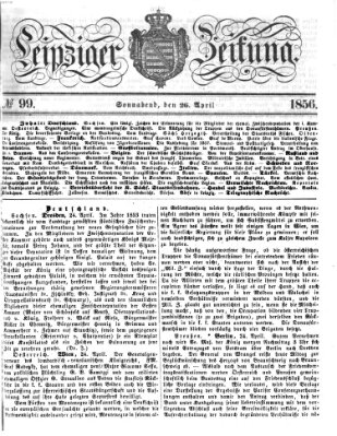 Leipziger Zeitung Samstag 26. April 1856