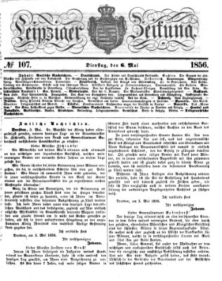 Leipziger Zeitung Dienstag 6. Mai 1856