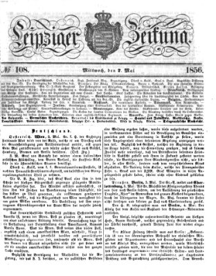 Leipziger Zeitung Mittwoch 7. Mai 1856