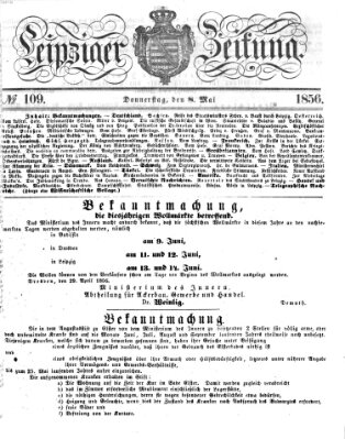 Leipziger Zeitung Donnerstag 8. Mai 1856