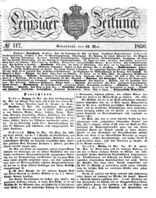 Leipziger Zeitung Samstag 17. Mai 1856