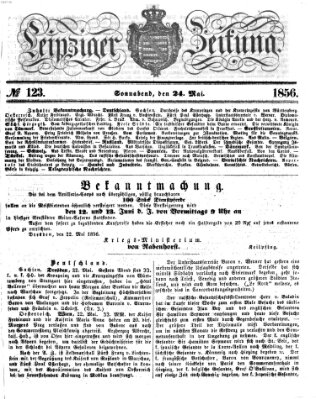 Leipziger Zeitung Samstag 24. Mai 1856