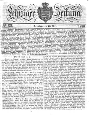 Leipziger Zeitung Sonntag 25. Mai 1856