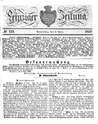 Leipziger Zeitung Donnerstag 5. Juni 1856