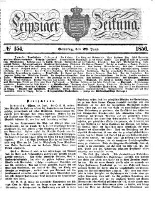 Leipziger Zeitung Sonntag 29. Juni 1856