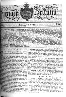 Leipziger Zeitung Freitag 4. Juli 1856