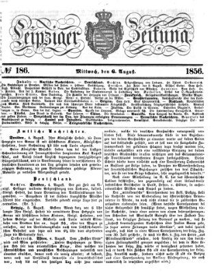 Leipziger Zeitung Mittwoch 6. August 1856