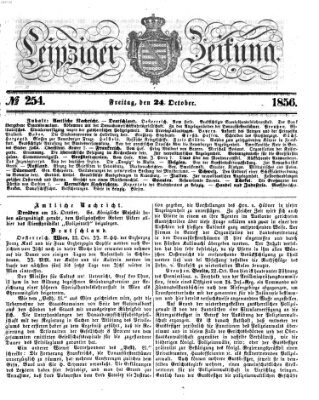 Leipziger Zeitung Freitag 24. Oktober 1856