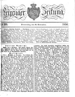 Leipziger Zeitung Donnerstag 6. November 1856