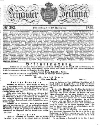 Leipziger Zeitung Donnerstag 27. November 1856